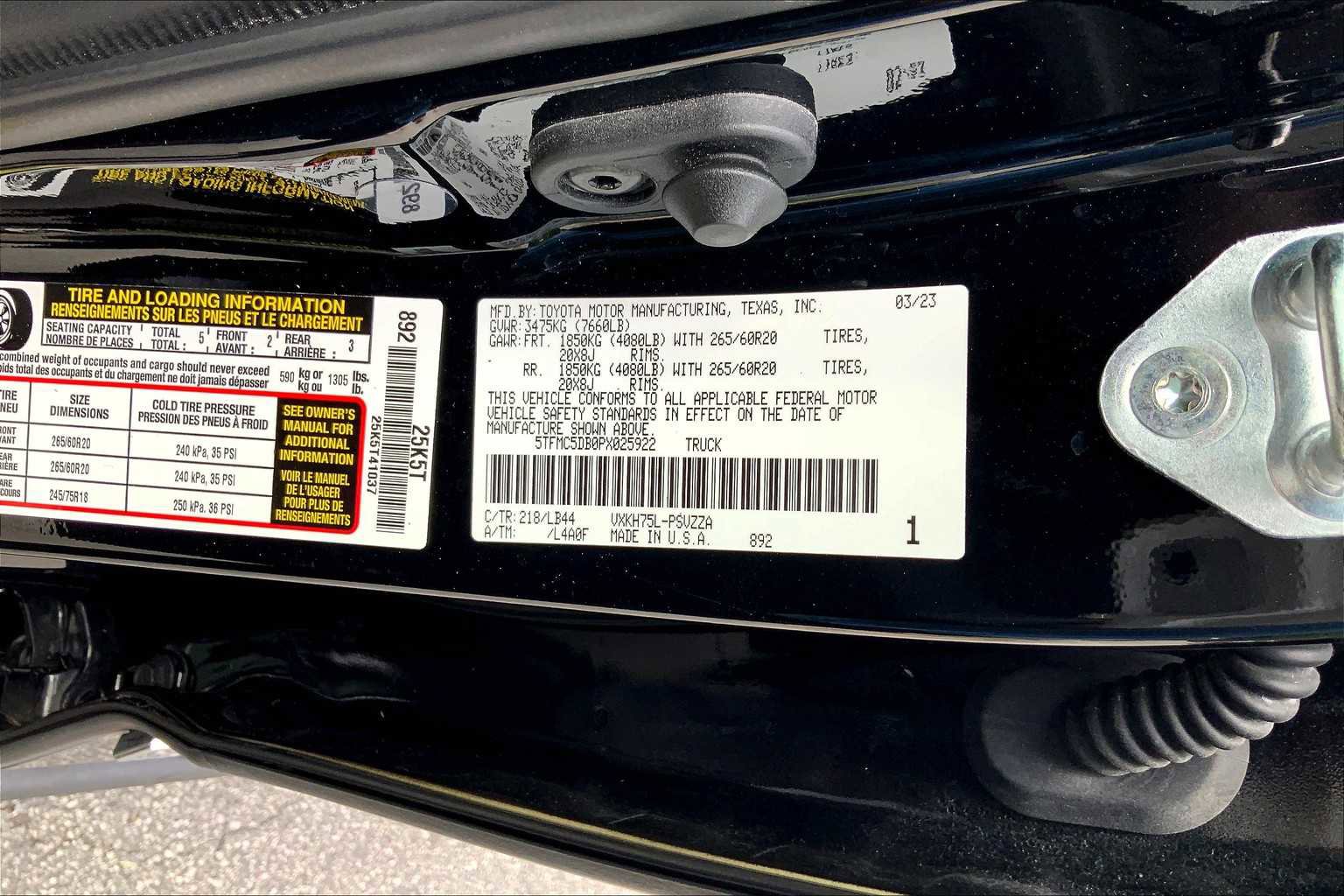 Used 2023 Toyota Tundra 1794 Edition image 31