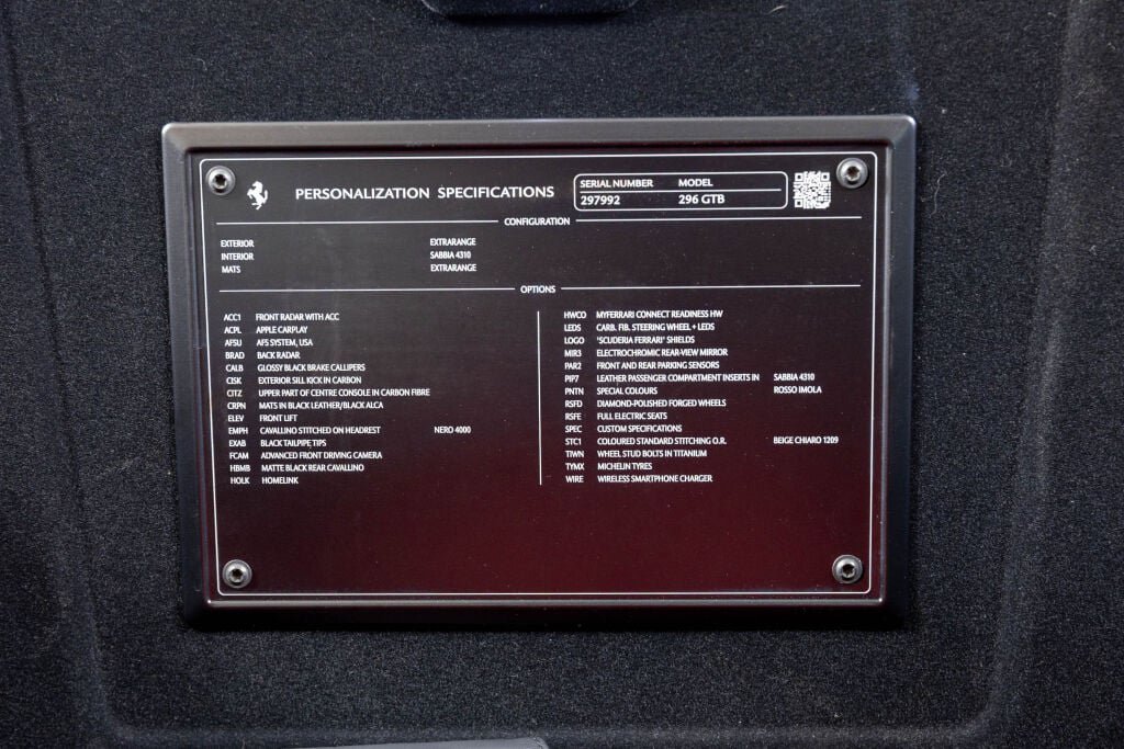Certified 2023 Ferrari 296 GTB RWD image 54
