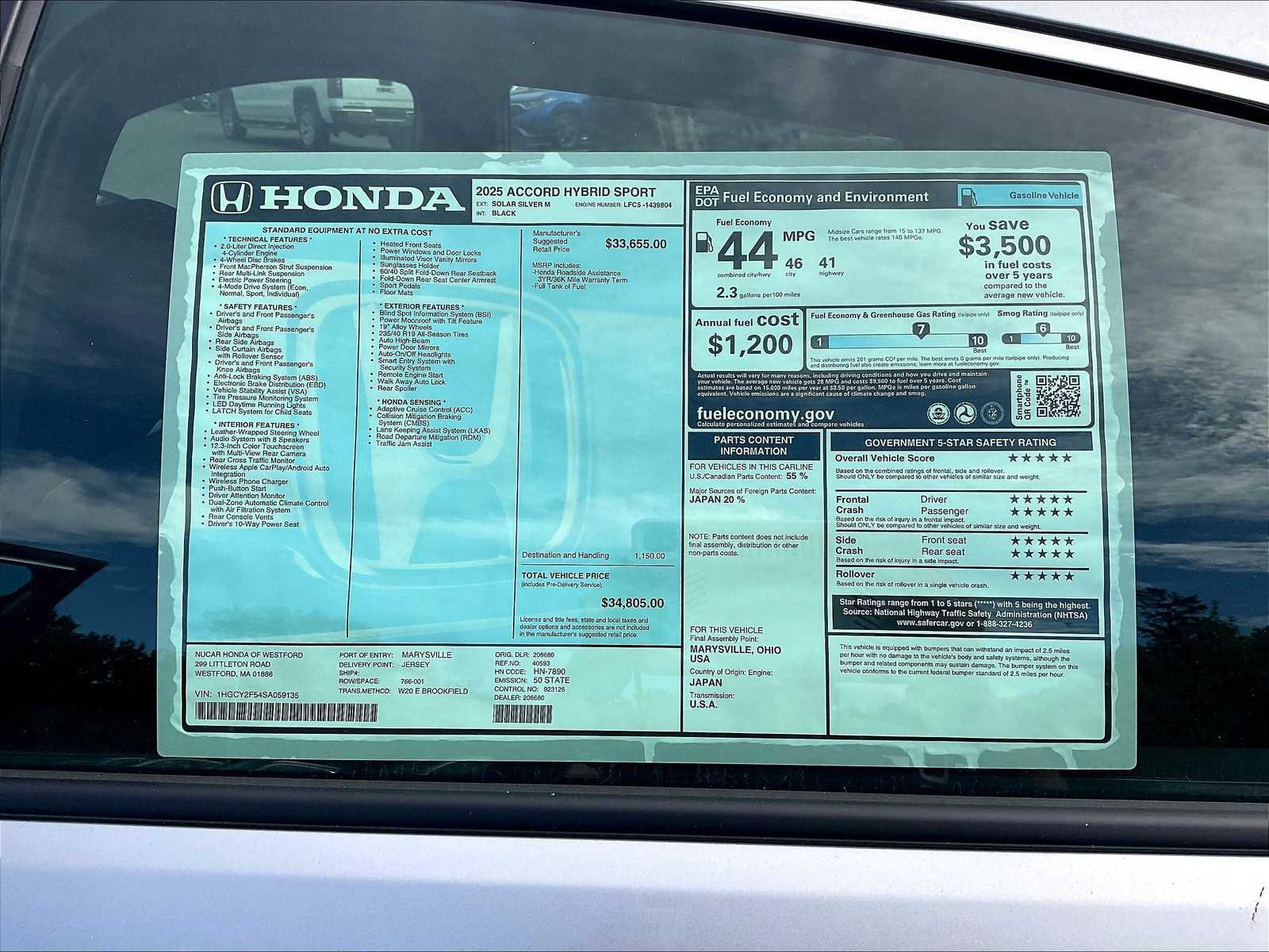 New 2025 Honda Accord Sport image 18