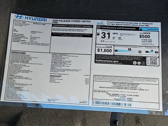 New 2026 Hyundai Palisade Limited image 18