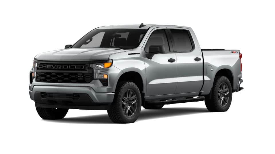 New 2026 Chevrolet Silverado 1500 Custom w/ Turbomax Blackout Package