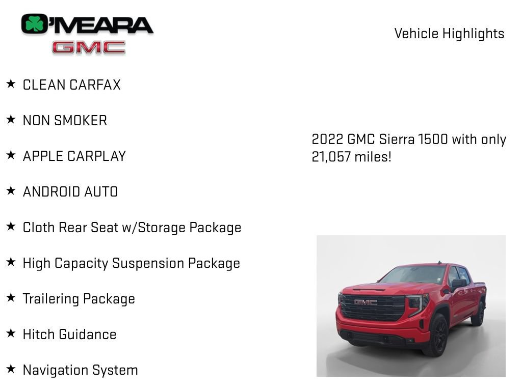 Used 2022 GMC Sierra 1500 Elevation w/ X31 Off-Road Package AWD/4WD image 7