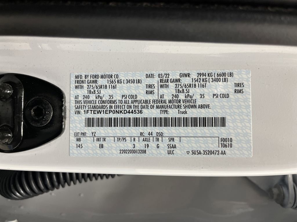 Certified 2022 Ford F150 Lariat w/ Equipment Group 501A Mid image 43