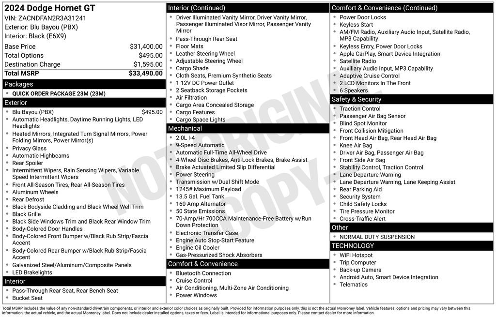 Used 2024 Dodge Hornet GT image 15