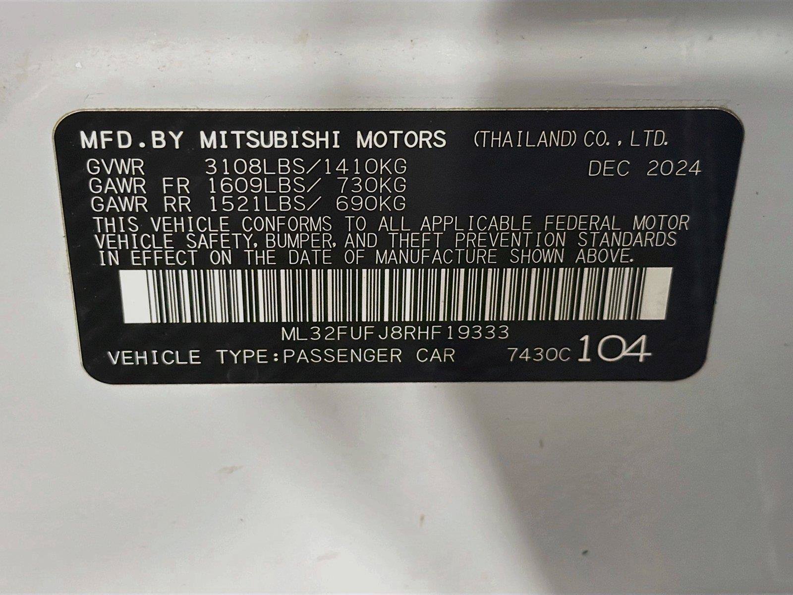 Used 2024 Mitsubishi Mirage G4 Black Edition FWD image 36