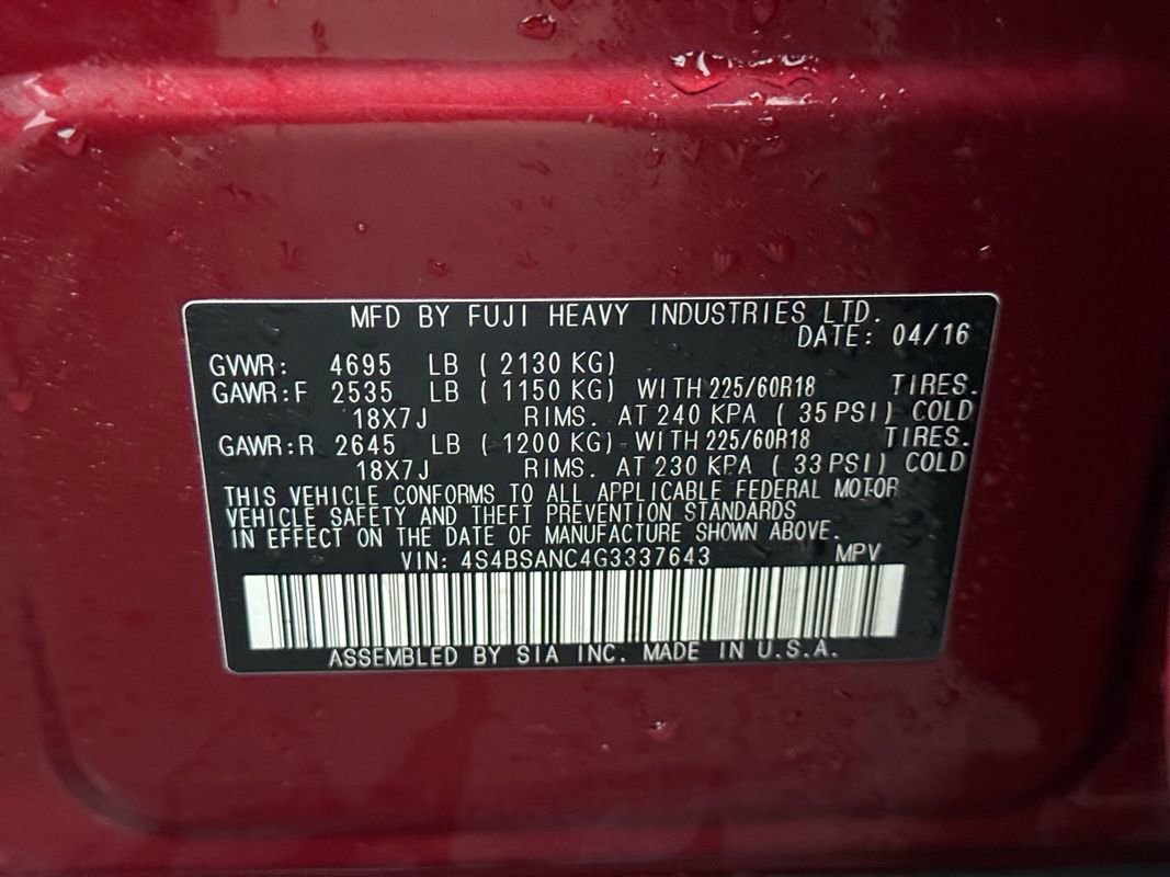 Used 2016 Subaru Outback 2.5i Limited image 26