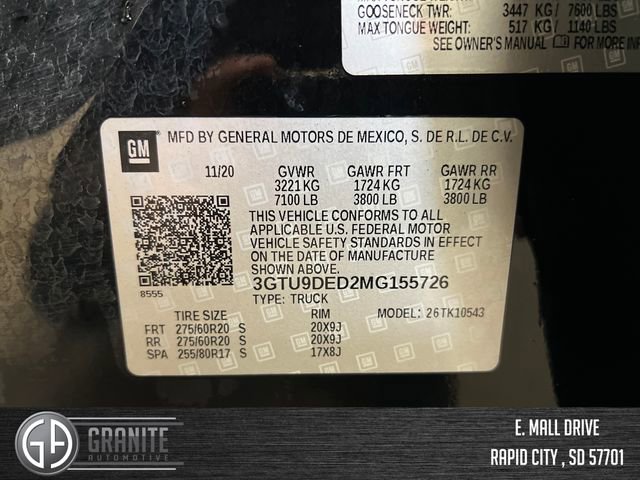 Used 2021 GMC Sierra 1500 SLT w/ SLT Premium Plus Package image 29