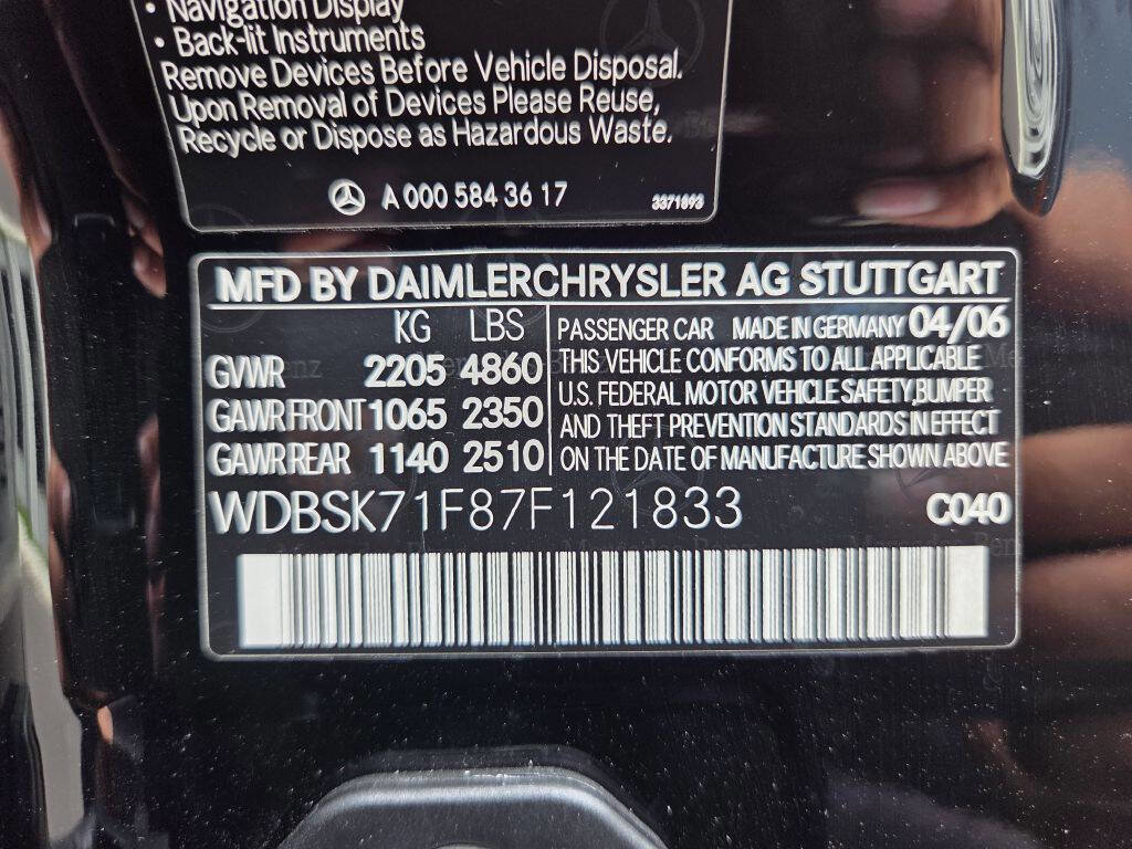 Used 2007 Mercedes-Benz SL 550 image 20