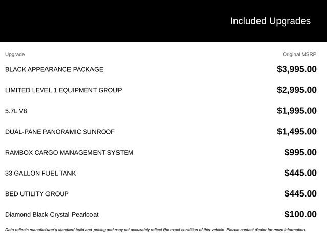Used 2020 RAM 1500 Limited w/ Black Appearance Package image 3
