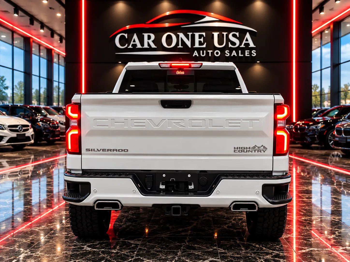 Used 2020 Chevrolet Silverado 1500 High Country w/ Technology Package AWD/4WD image 3