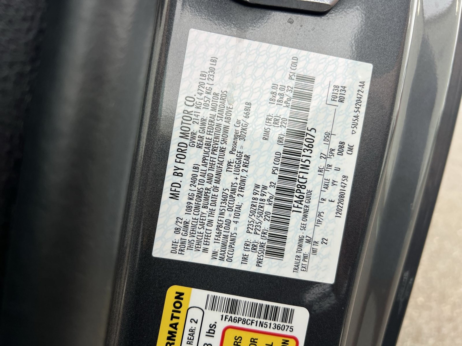 Used 2022 Ford Mustang GT w/ Equipment Group 301A RWD image 29