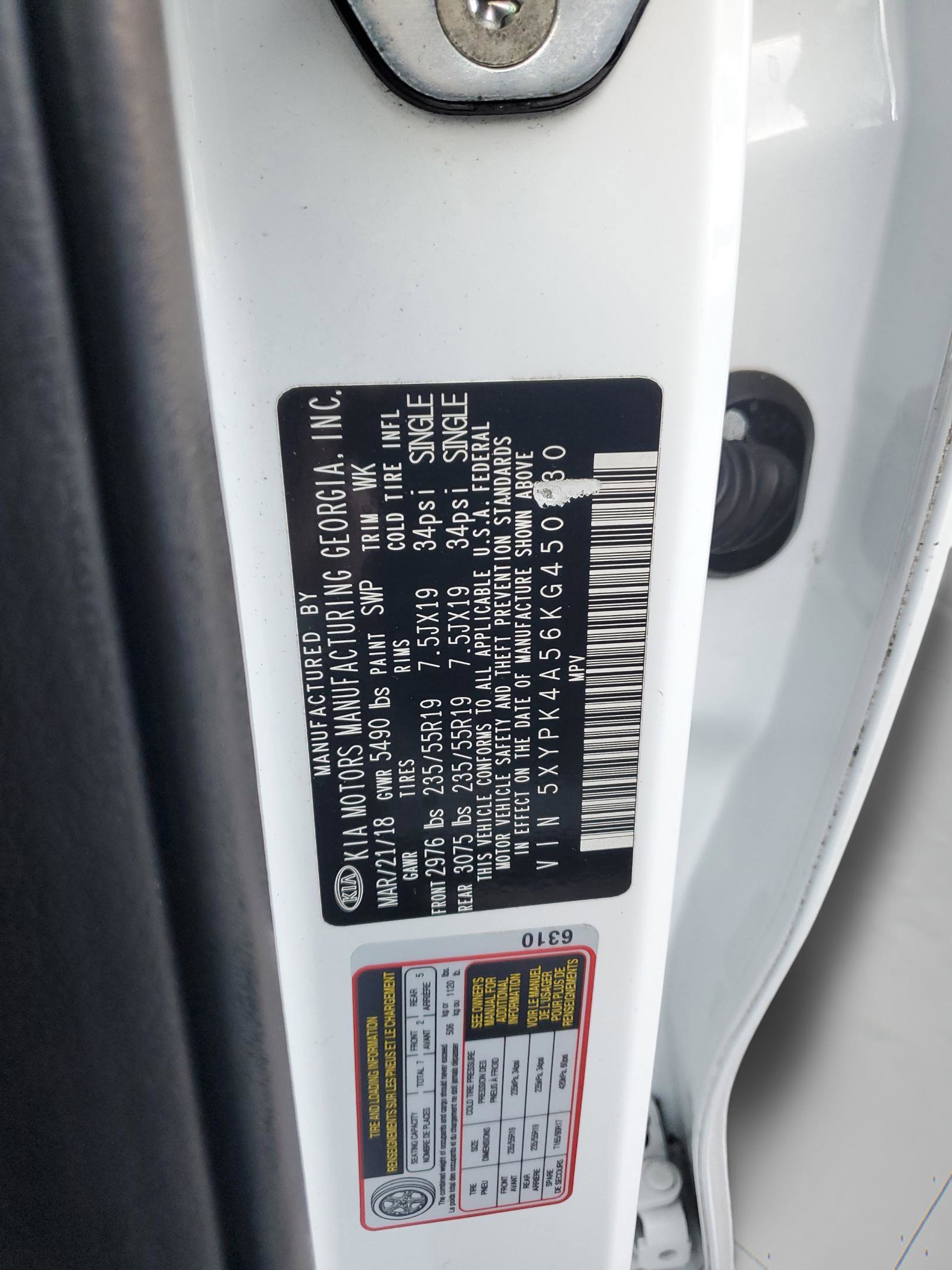 Certified 2019 Kia Sorento SX w/ SX Touring Package FWD image 35