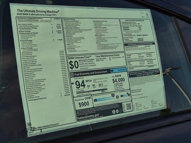 New 2026 BMW i4 xDrive40i w/ M Sport Package AWD/4WD image 19