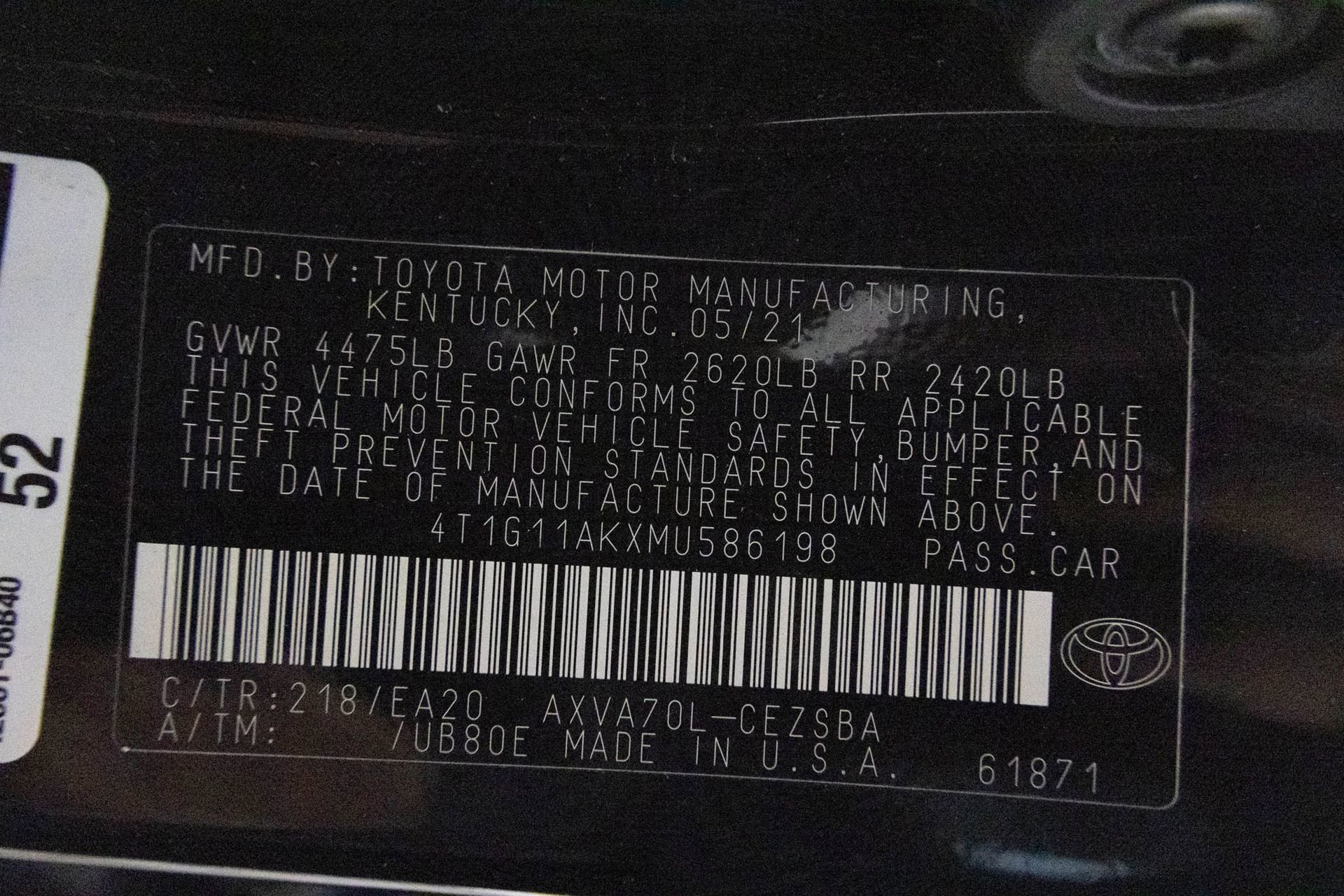 Used 2021 Toyota Camry SE image 44