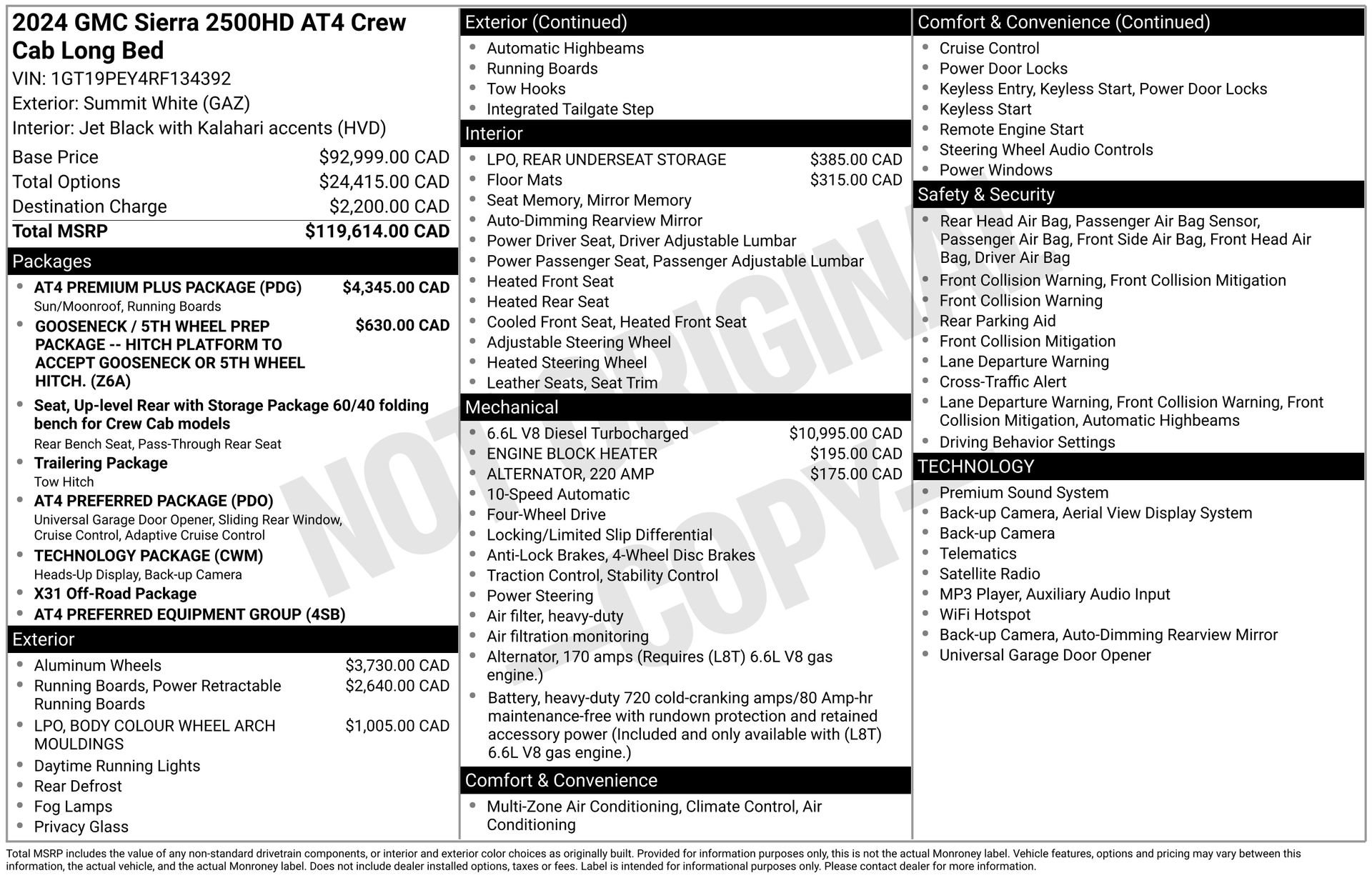 Used 2024 GMC Sierra 2500 AT4 w/ AT4 Premium Plus Package AWD/4WD image 3