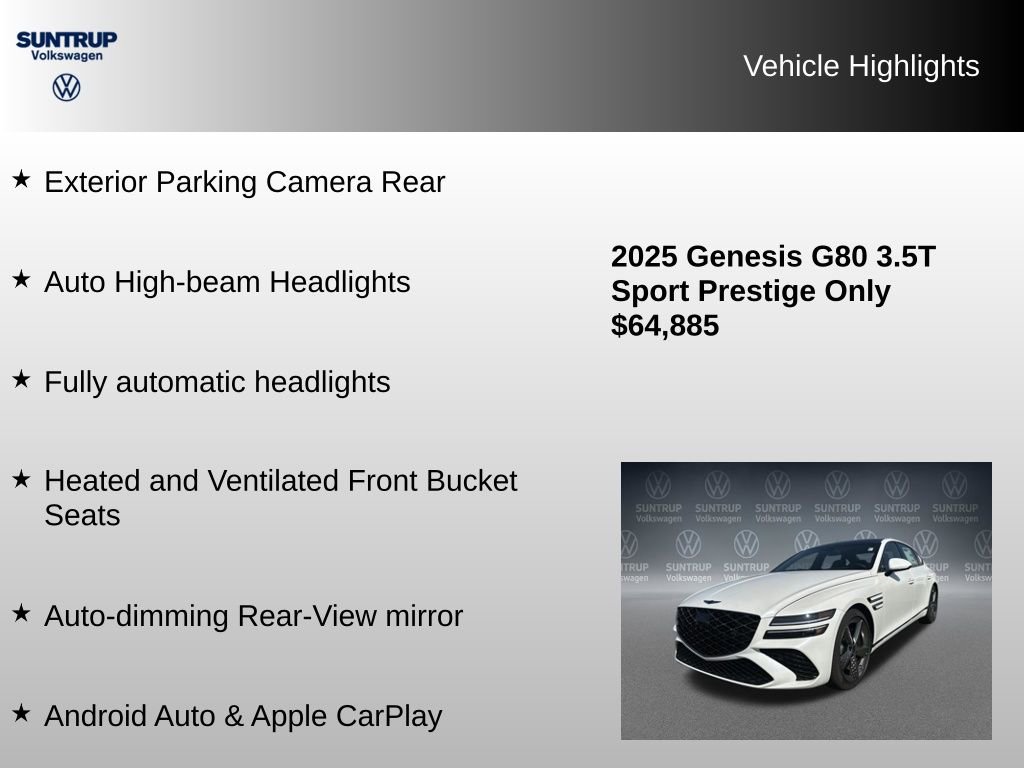 Used 2025 Genesis G80 3.5T Sport Prestige image 16