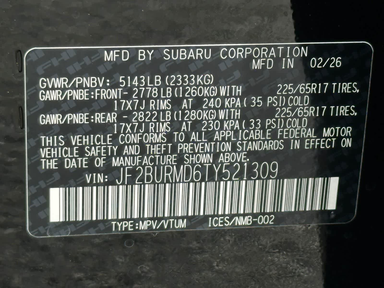 New 2026 Subaru Outback Wilderness AWD/4WD image 33