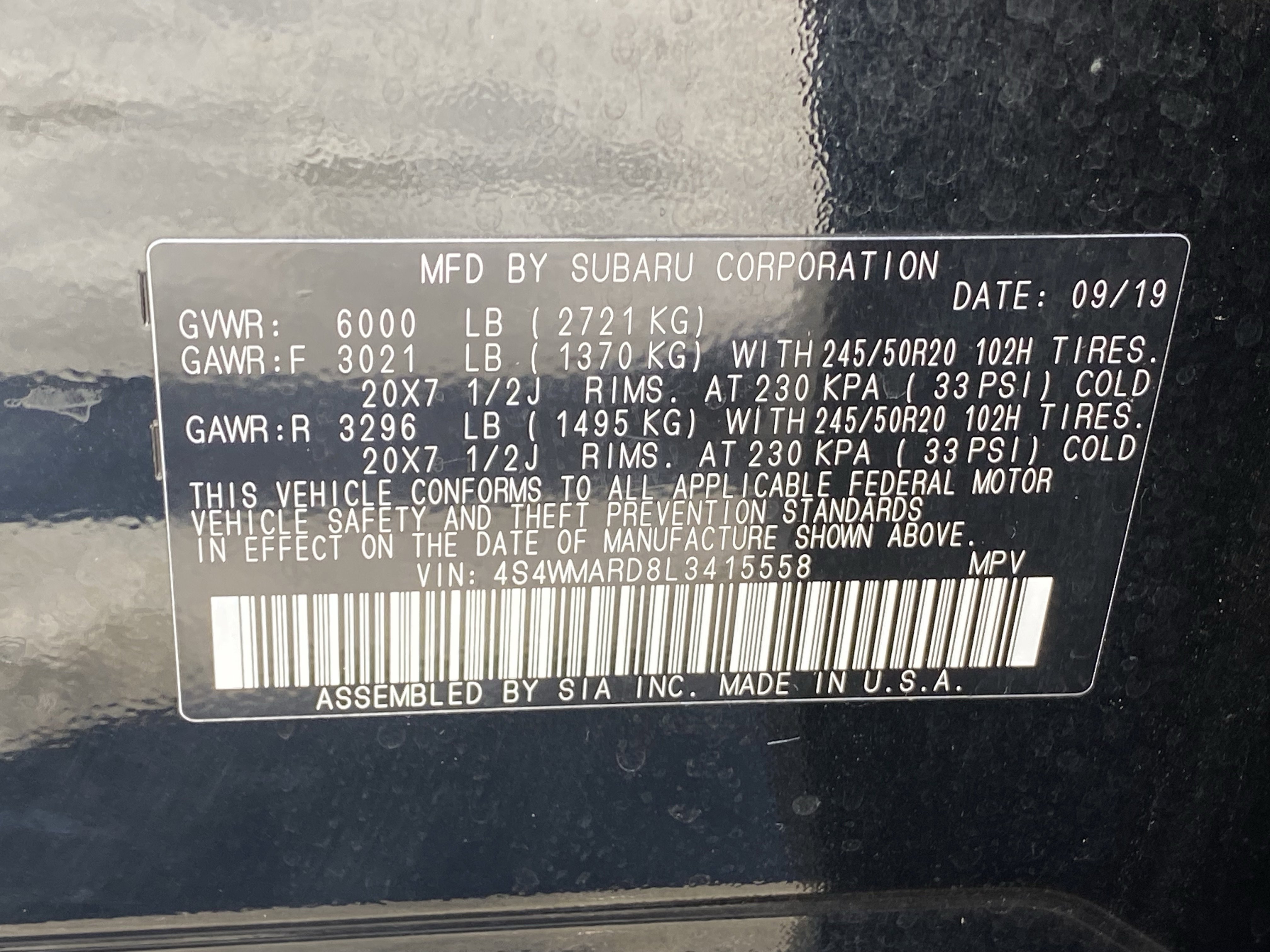 Used 2020 Subaru Ascent Touring image 31