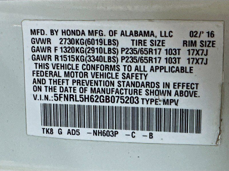 Used 2016 Honda Odyssey EX-L image 34