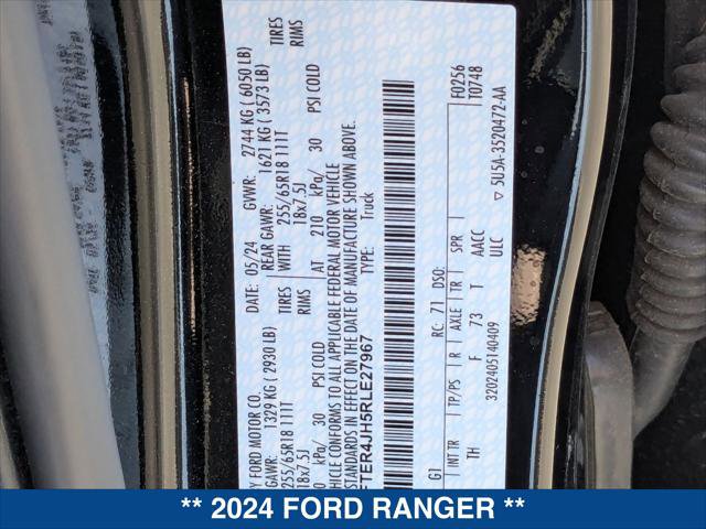 New 2024 Ford Ranger Lariat w/ Trailer Tow Package image 20