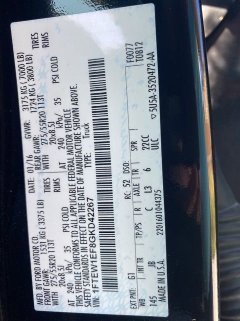 Used 2016 Ford F150 XLT w/ Equipment Group 302A Luxury AWD/4WD image 12