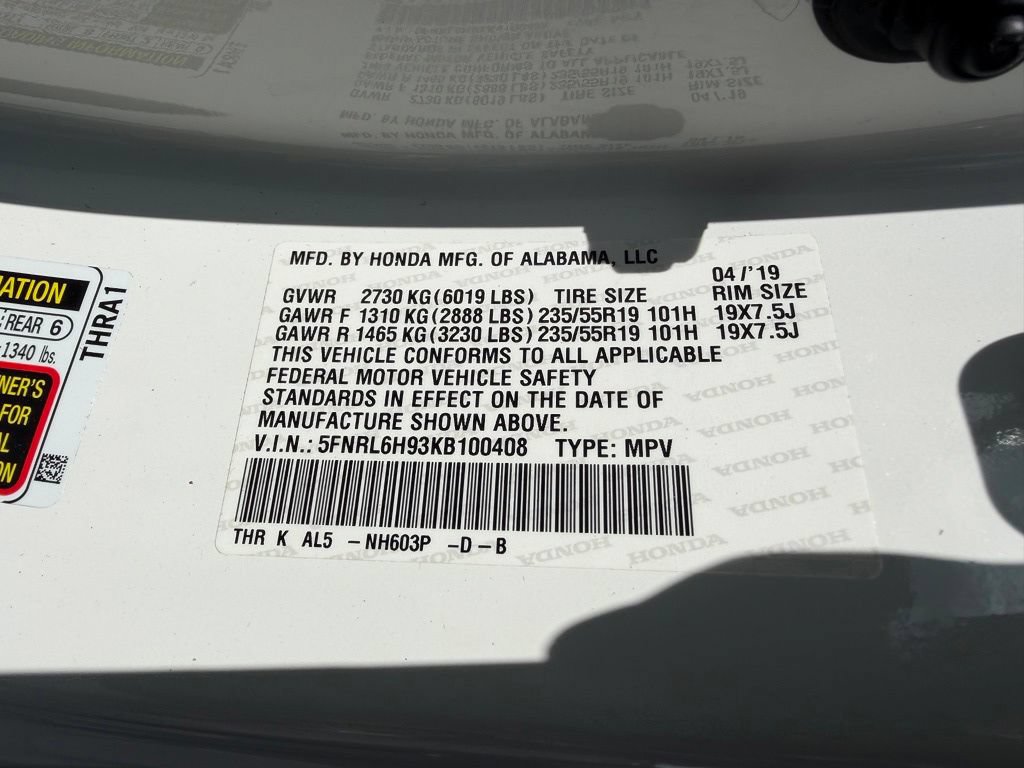 Used 2019 Honda Odyssey Elite image 54