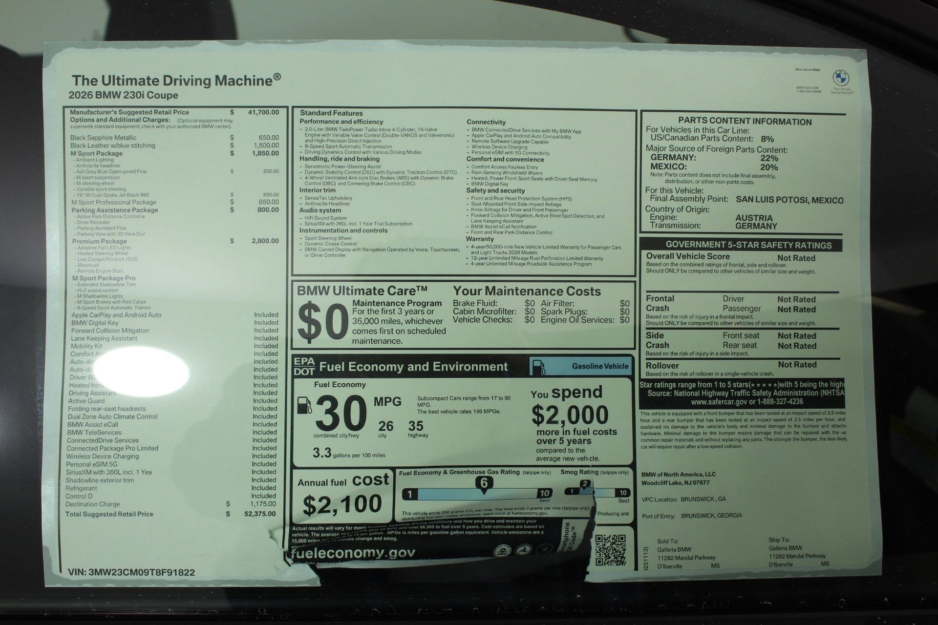 New 2026 BMW 230i Coupe w/ Premium Package RWD image 20