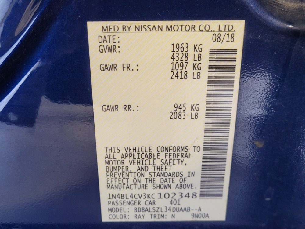 Used 2019 Nissan Altima 2.5 SR w/ SR Premium Package image 33