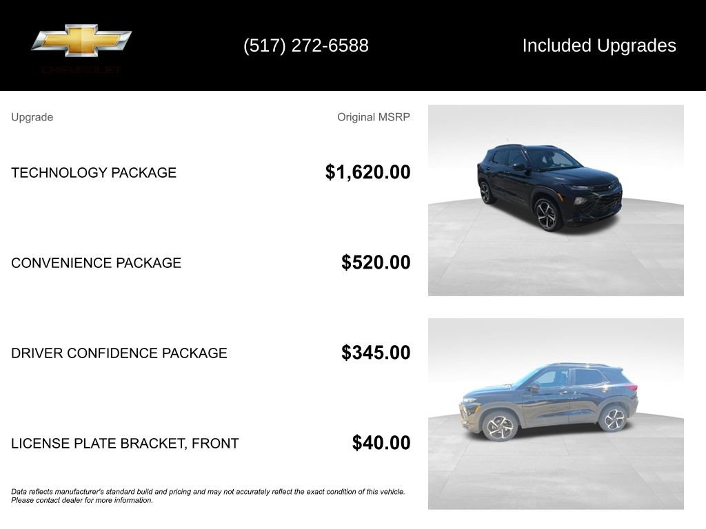 Used 2022 Chevrolet TrailBlazer RS w/ Technology Package AWD/4WD image 5