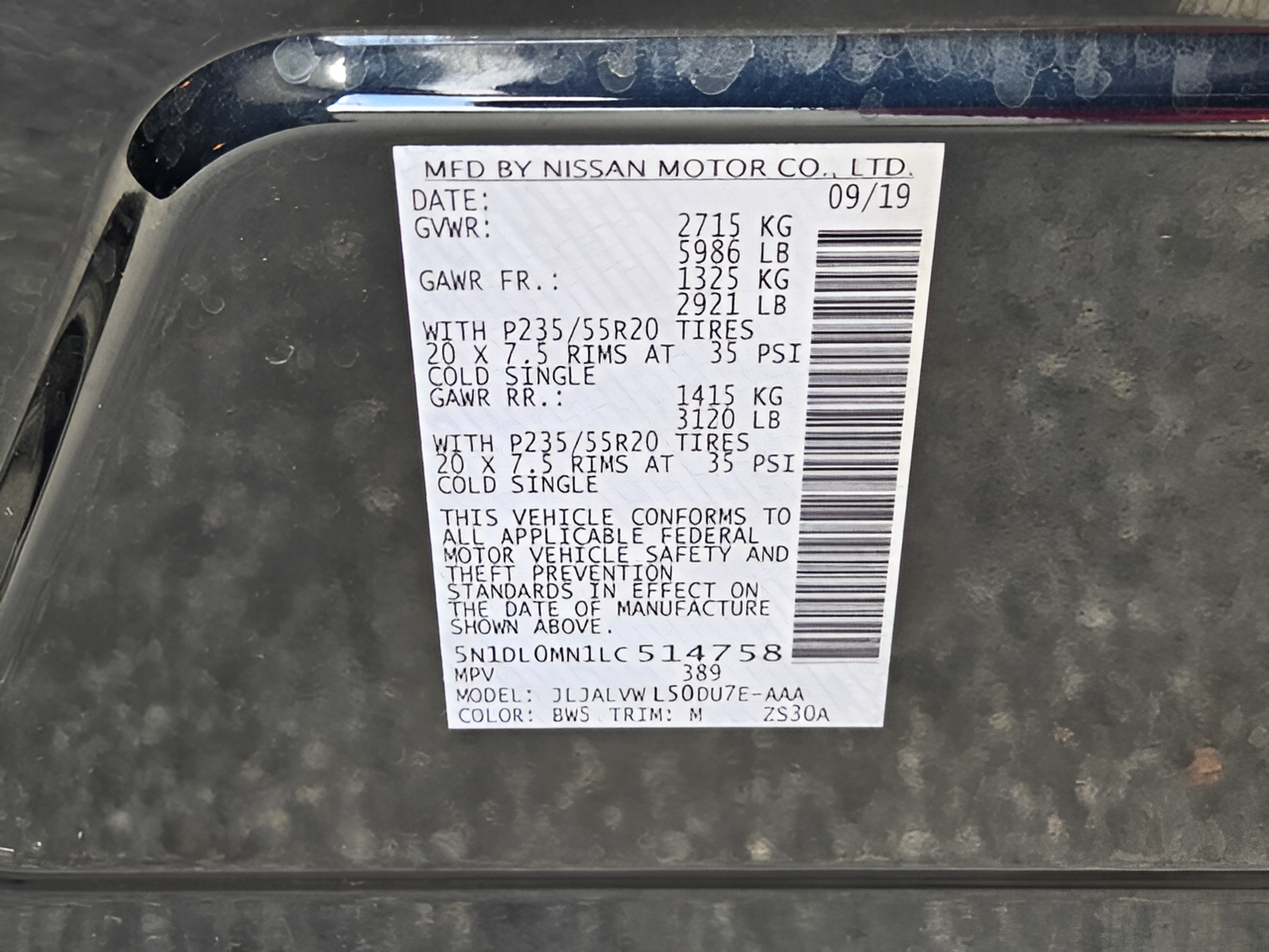 Used 2020 INFINITI QX60 Luxe w/ Sensory Package FWD image 30