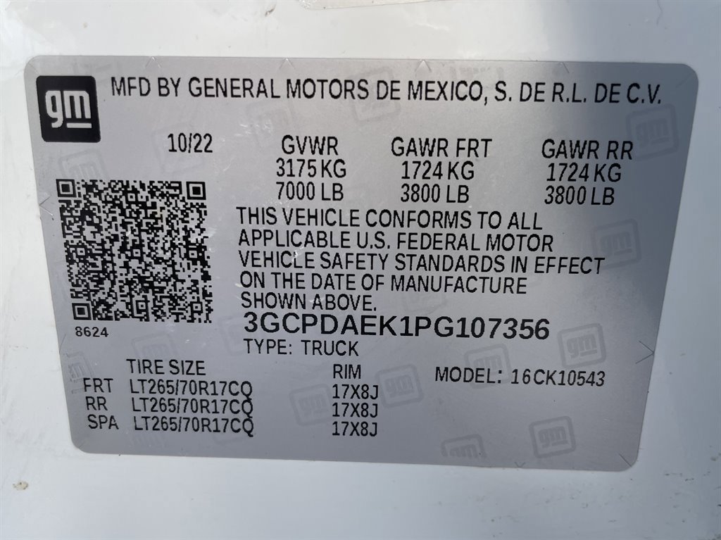 Used 2023 Chevrolet Silverado 1500 W/T w/ WT Fleet Convenience Package image 30