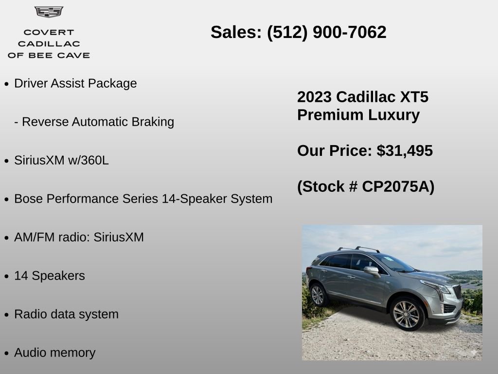 Used 2023 Cadillac XT5 Premium Luxury w/ Technology Package image 24