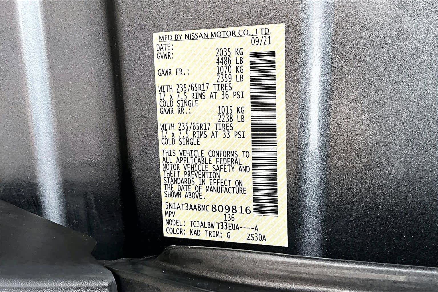 Used 2021 Nissan Rogue S FWD image 37