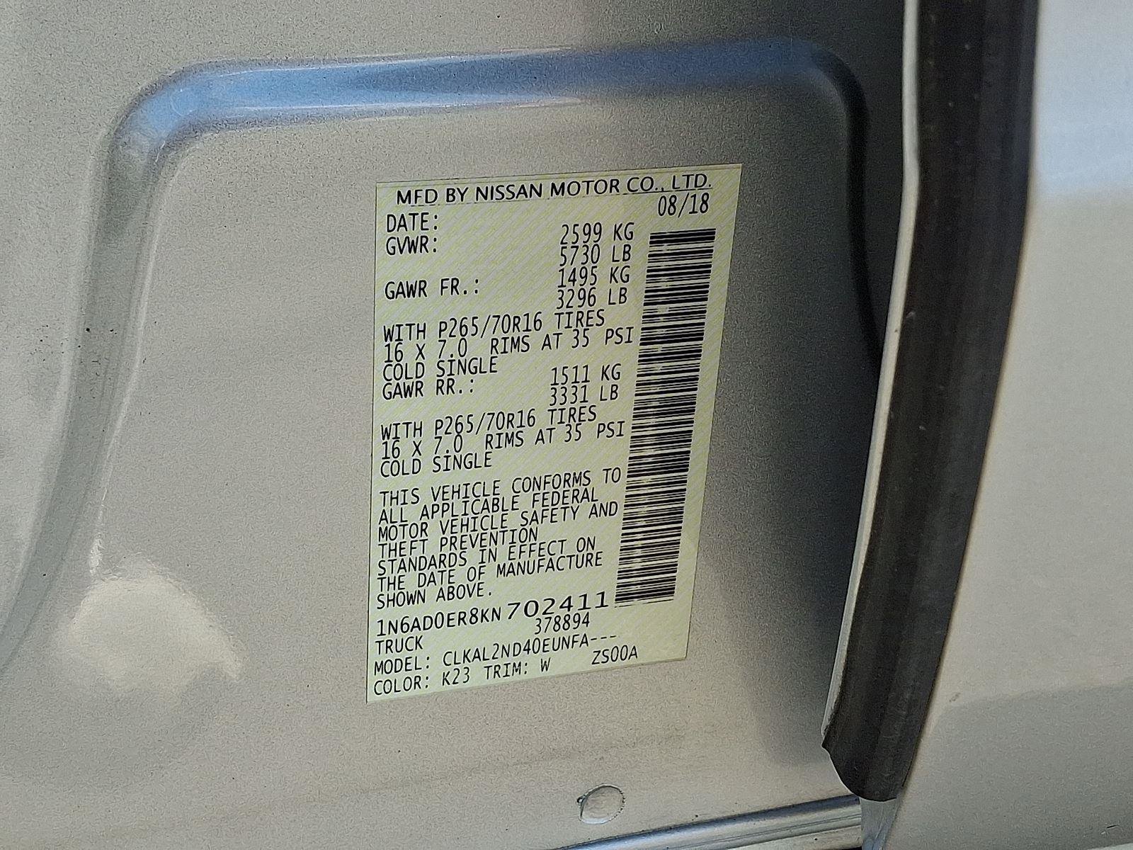 Used 2019 Nissan Frontier SV w/ Value Truck Package RWD image 27