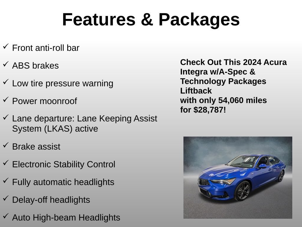 Used 2024 Acura Integra A-Spec w/ Technology Package FWD image 20
