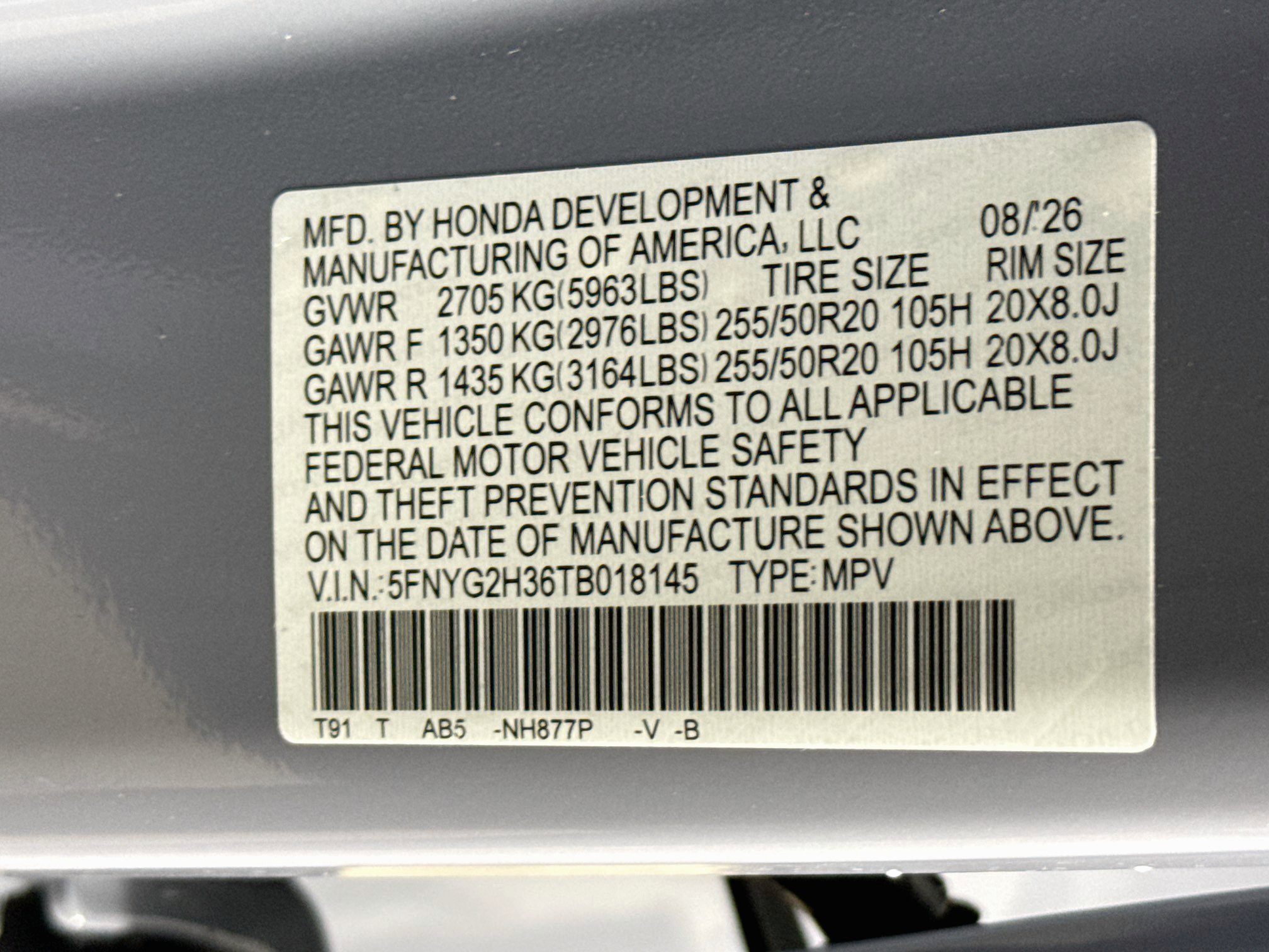 New 2026 Honda Pilot Sport image 39