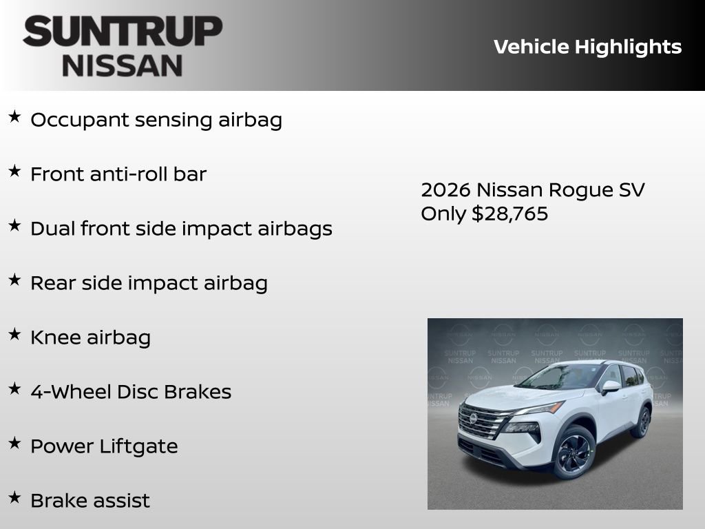 New 2026 Nissan Rogue SV AWD/4WD image 23