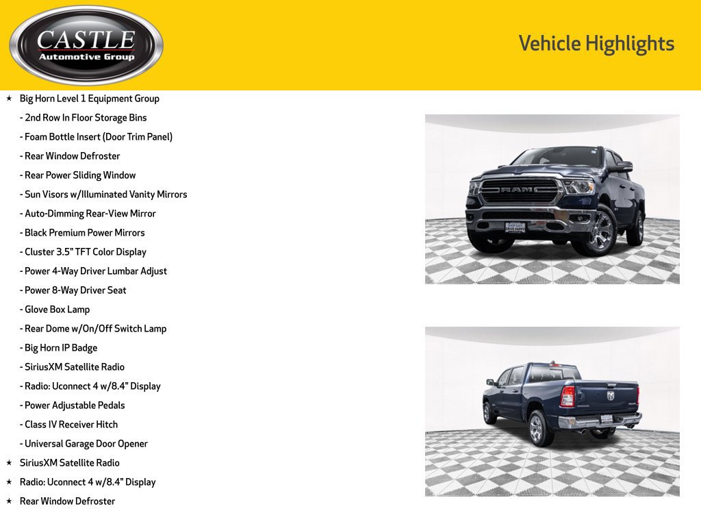 Used 2020 RAM 1500 Big Horn AWD/4WD image 4
