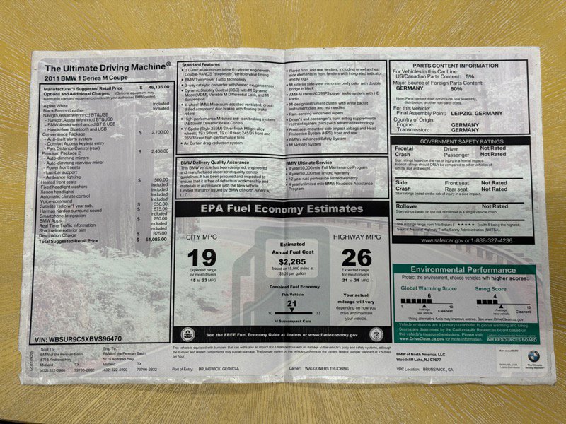 Used 2011 BMW 1 Series M image 86