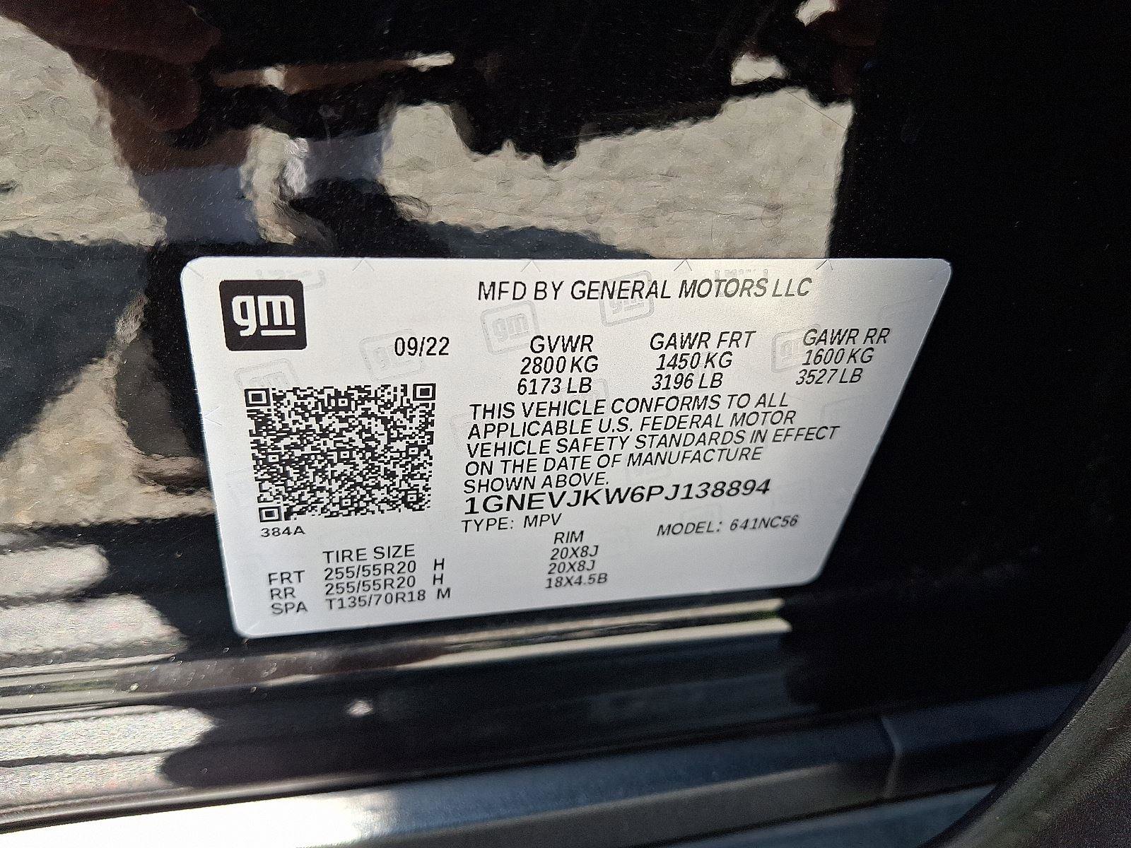 Used 2023 Chevrolet Traverse RS w/ LPO, 'HIT The Road' Package image 27
