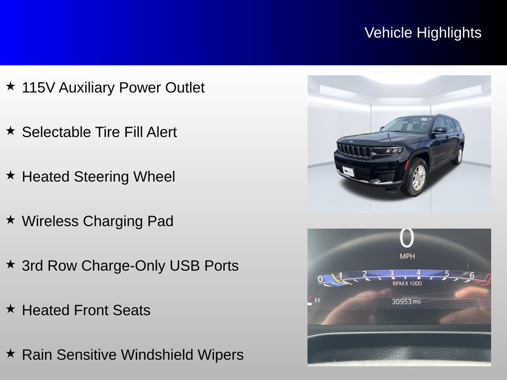Used 2023 Jeep Grand Cherokee L Laredo w/ Luxury Tech Group I AWD/4WD image 16