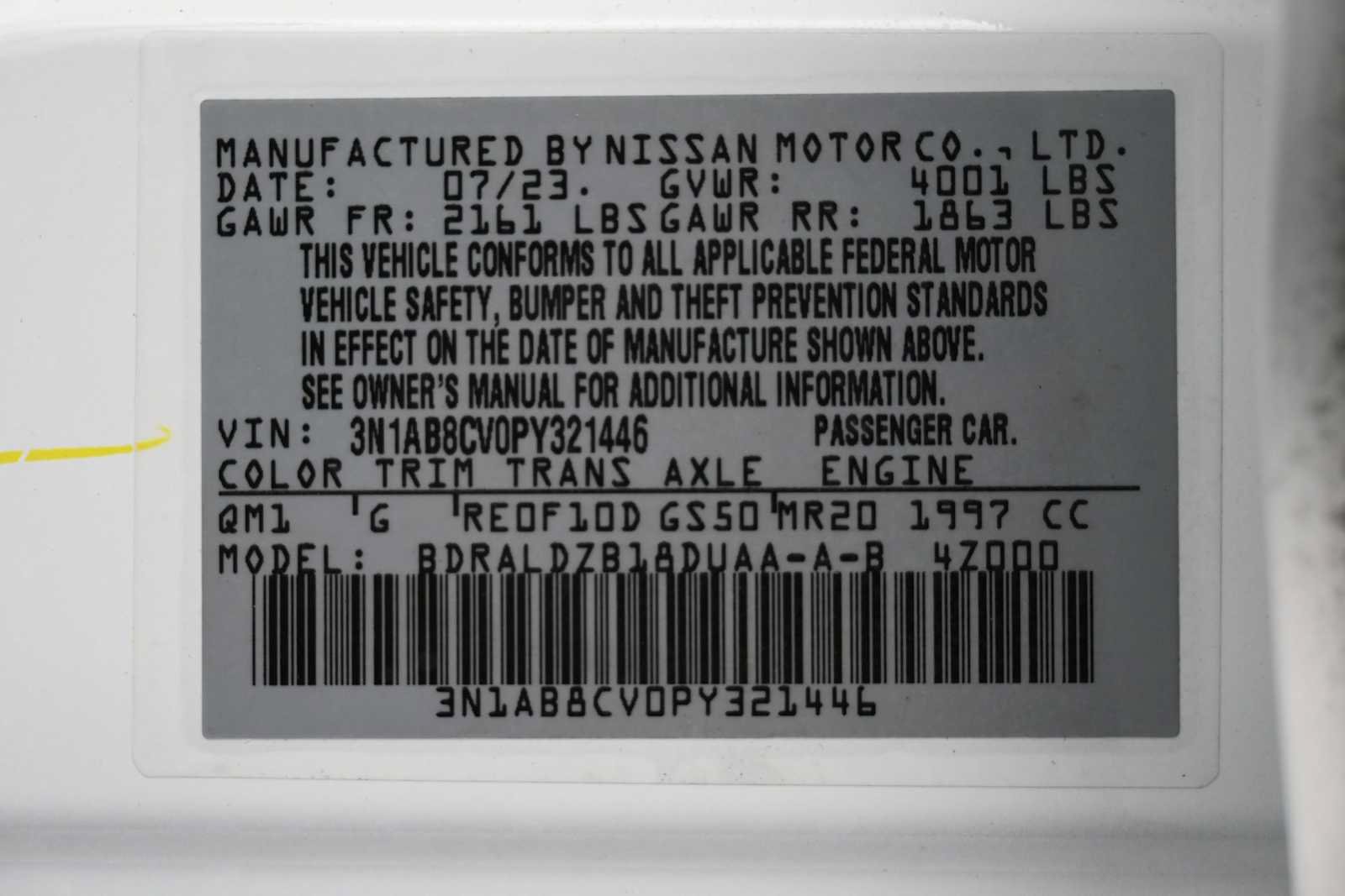 Used 2023 Nissan Sentra SV w/ All-Weather Package FWD image 11