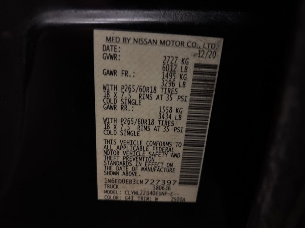 Used 2020 Nissan Frontier SV image 15