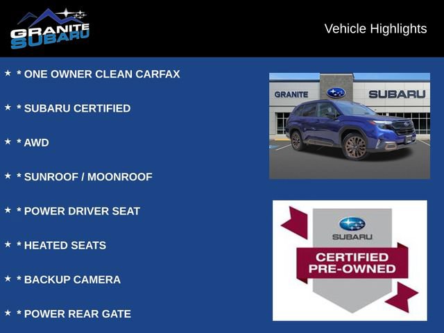 Used 2025 Subaru Forester Sport AWD/4WD image 2