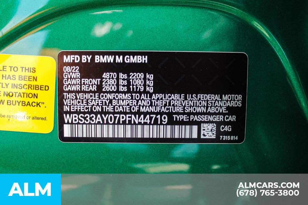 Used 2023 BMW M3 Competition RWD image 41