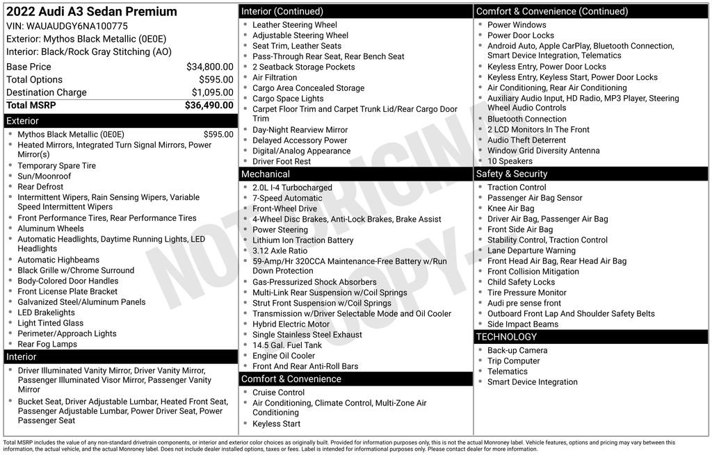 Used 2022 Audi A3 2.0T Premium image 36