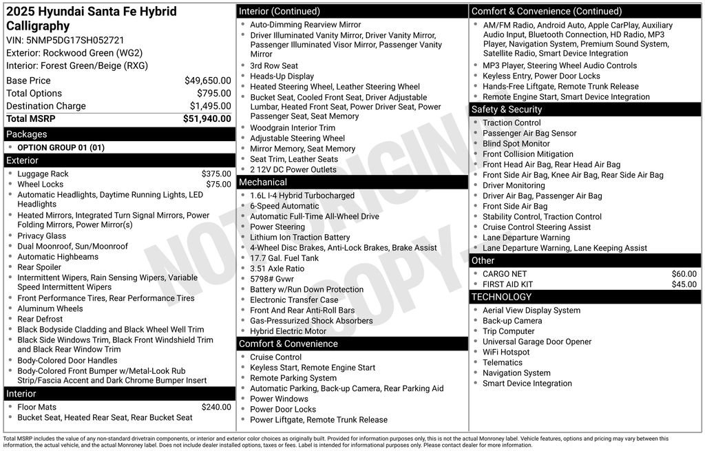New 2025 Hyundai Santa Fe Calligraphy AWD/4WD image 6