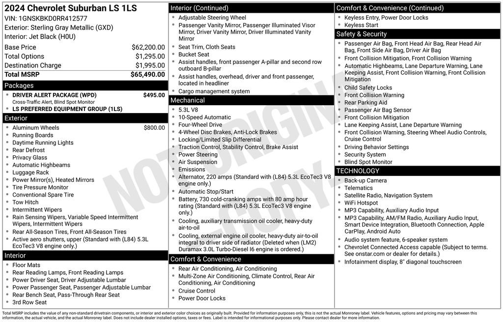 Used 2024 Chevrolet Suburban LS w/ Driver Alert Package AWD/4WD image 51