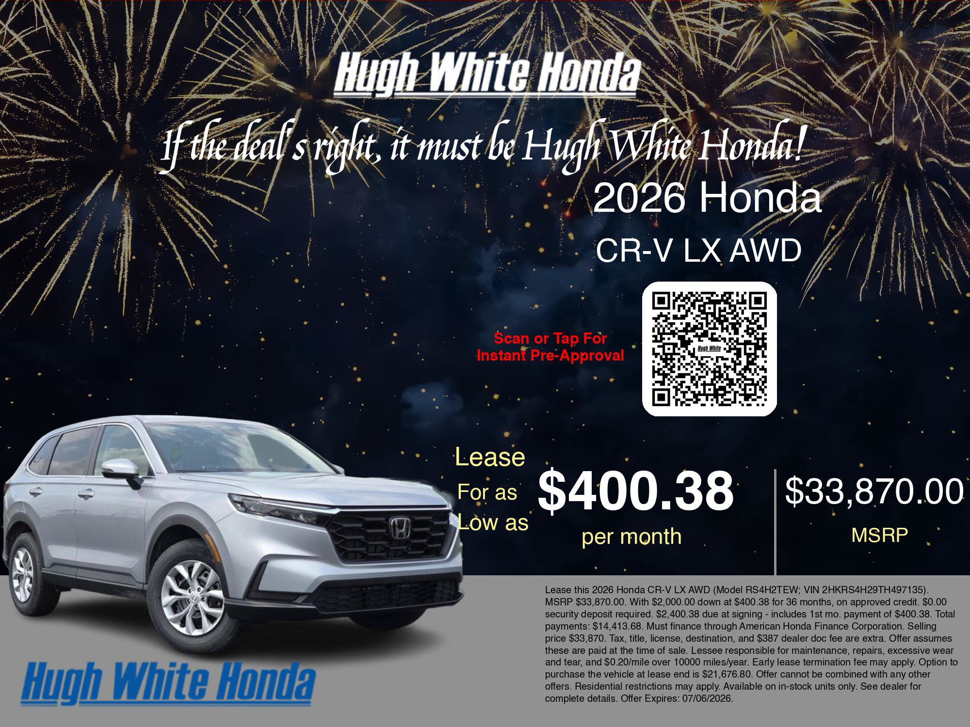New 2026 Honda CR-V LX image 3