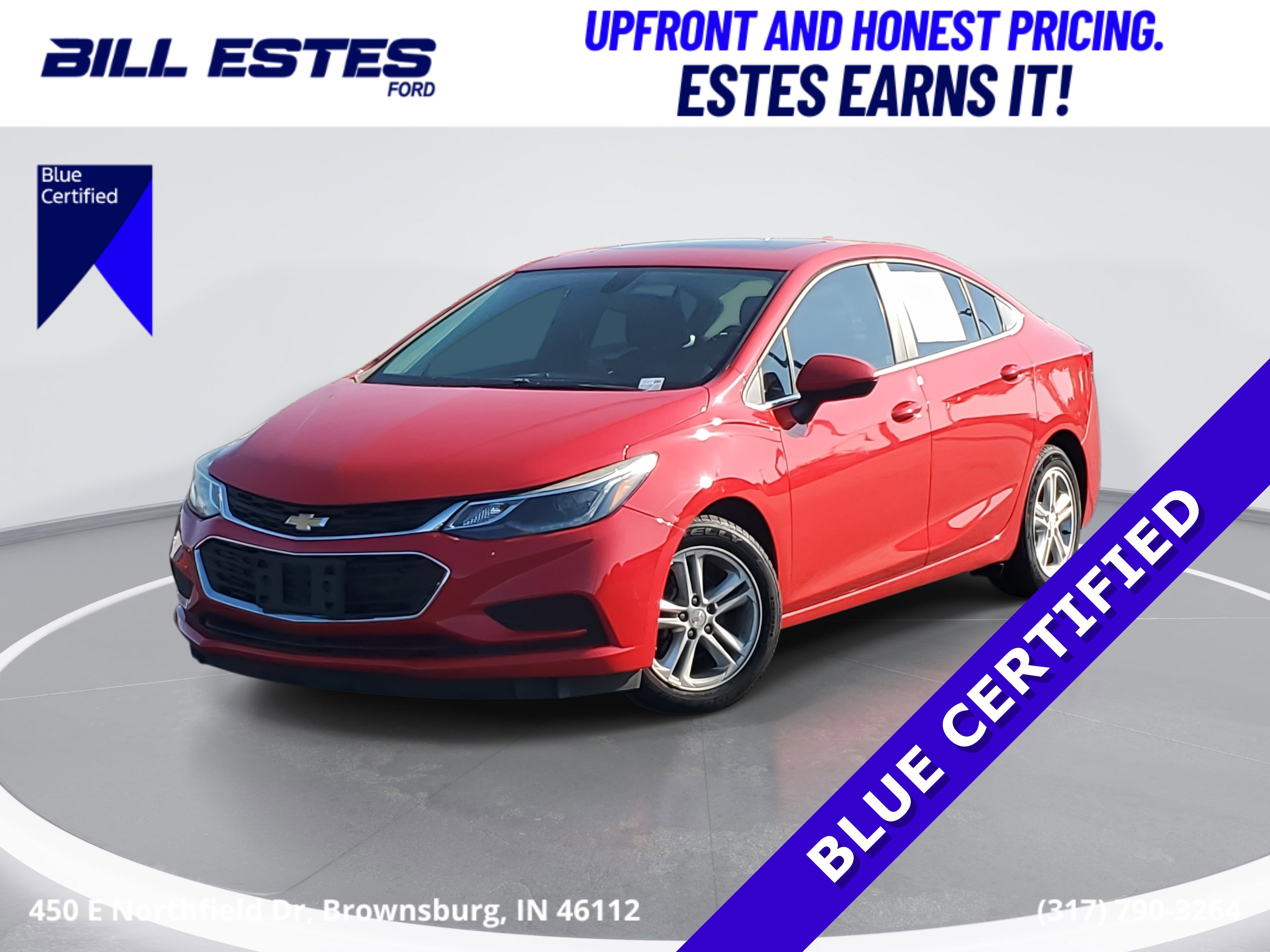 Used 2017 Chevrolet Cruze LT w/ Sun And Sound Package